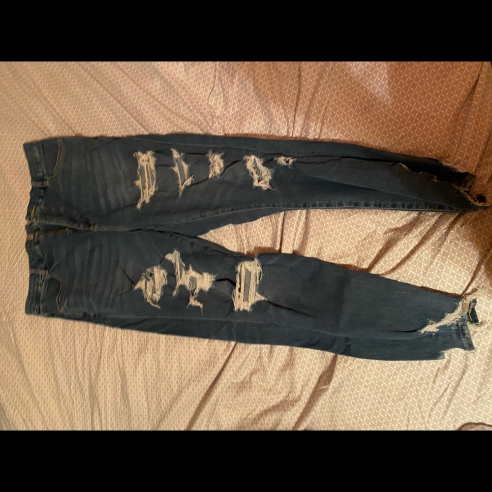 American eagle ripped jeggings